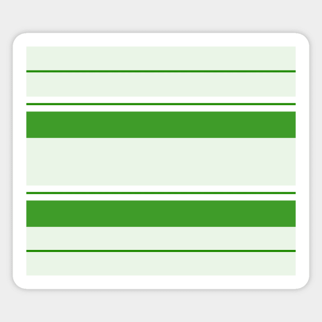 Strips - green and white. Sticker by kerens